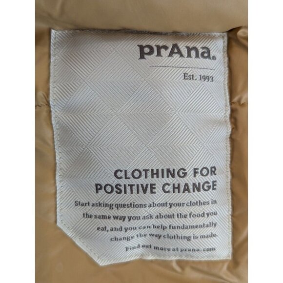 Prana Mens XXL Black Olive Heather Long Sleeve Down Puffer Jacket Novad Path NWT - Picture 15 of 16